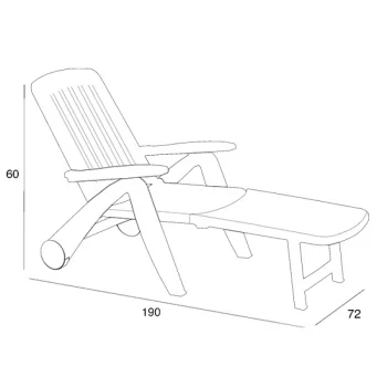 Baštenska podesiva ležaljka Cancun 000434-1 Baštenska podesiva ležaljka Cancun 000434-1